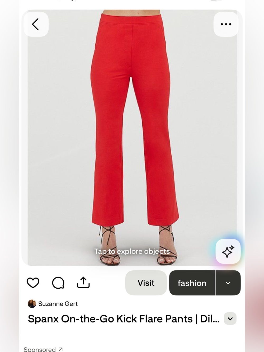 Spanx On-The-Go Kick Flare Pants Size SP